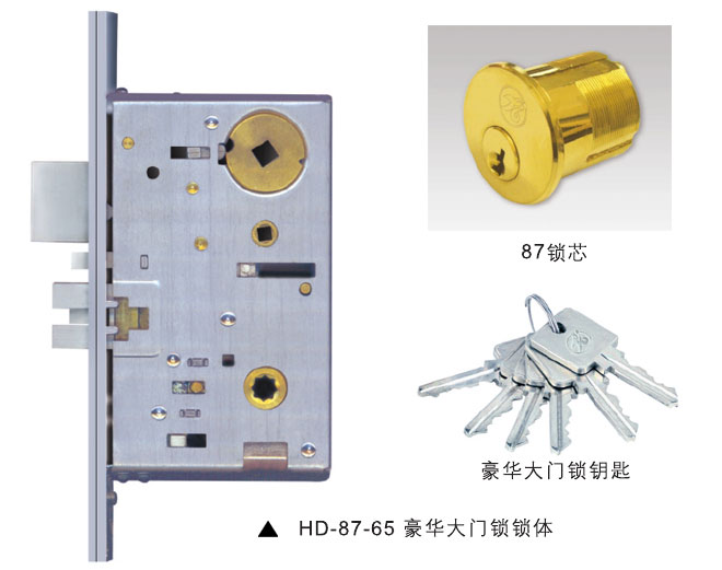 HD-87-65豪華(huá)大門鎖鎖體