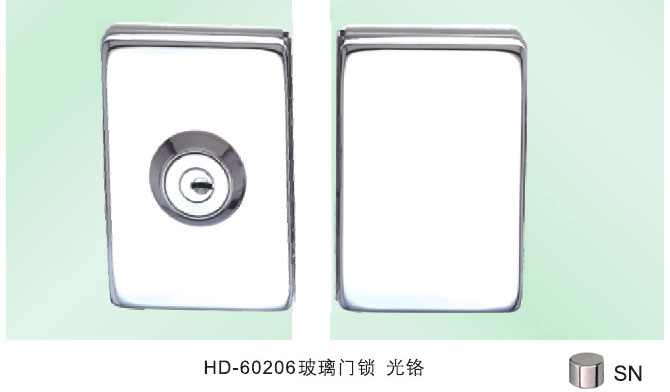 HD-60206玻璃門（mén）鎖 光（guāng）鉻